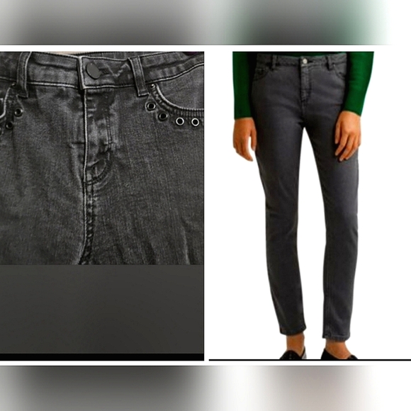 GERARD DERAL Washed Black straight leg jeans. Size 8 US - Picture 10 of 10